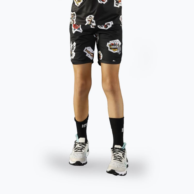 HYDROGEN Tattoo Tech children's tennis shorts black TK0506007 5