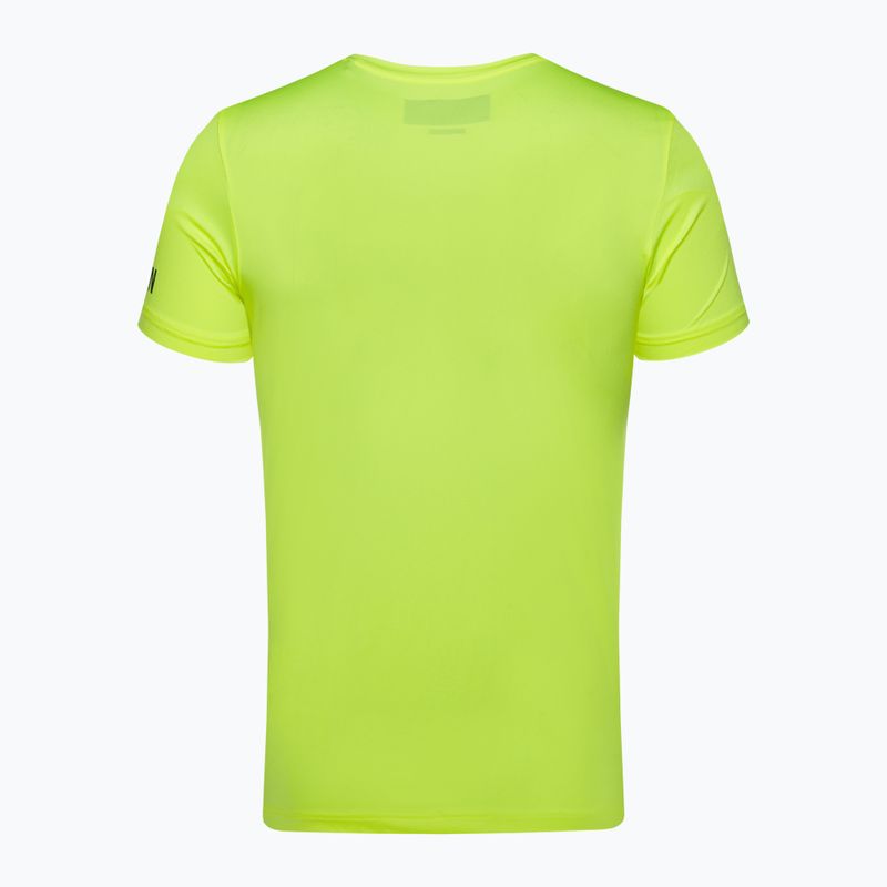 Men's HYDROGEN Basic Tech Tee fluorescent yellow tennis shirt 5