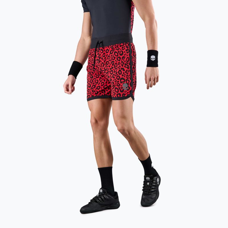 Men's tennis shorts HYDROGEN Panther Tech red