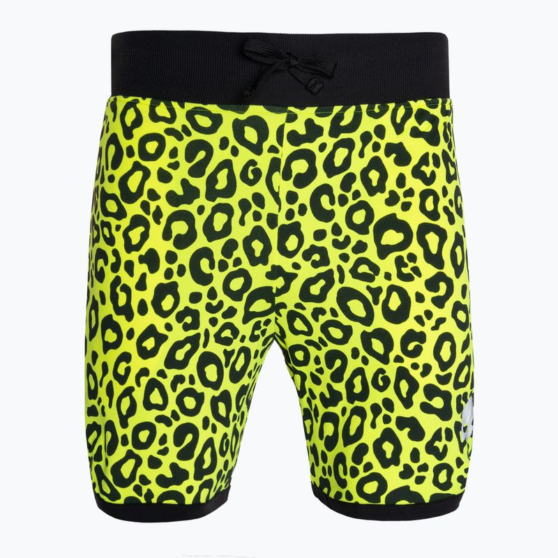 Men's tennis shorts HYDROGEN Panther Tech fluorescent yellow 4
