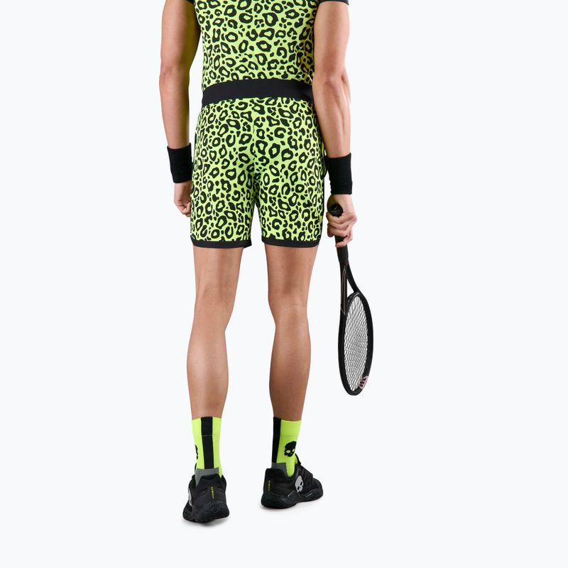 Men's tennis shorts HYDROGEN Panther Tech fluorescent yellow 2