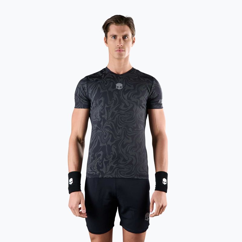 Men's tennis shirt HYDROGEN Chrome Tech Tee grey