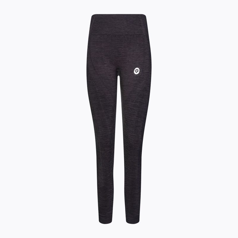 Women's Gym Glamour seamless training leggings navy blue melange 198 6
