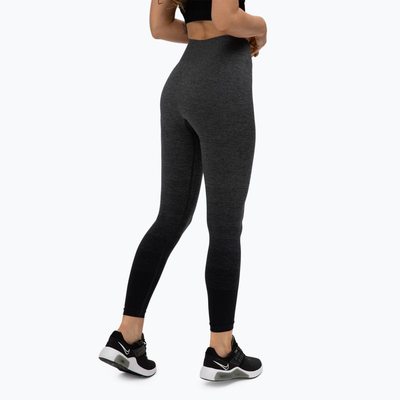 Women's training leggings Gym Glamour Grey Ombre 223 3