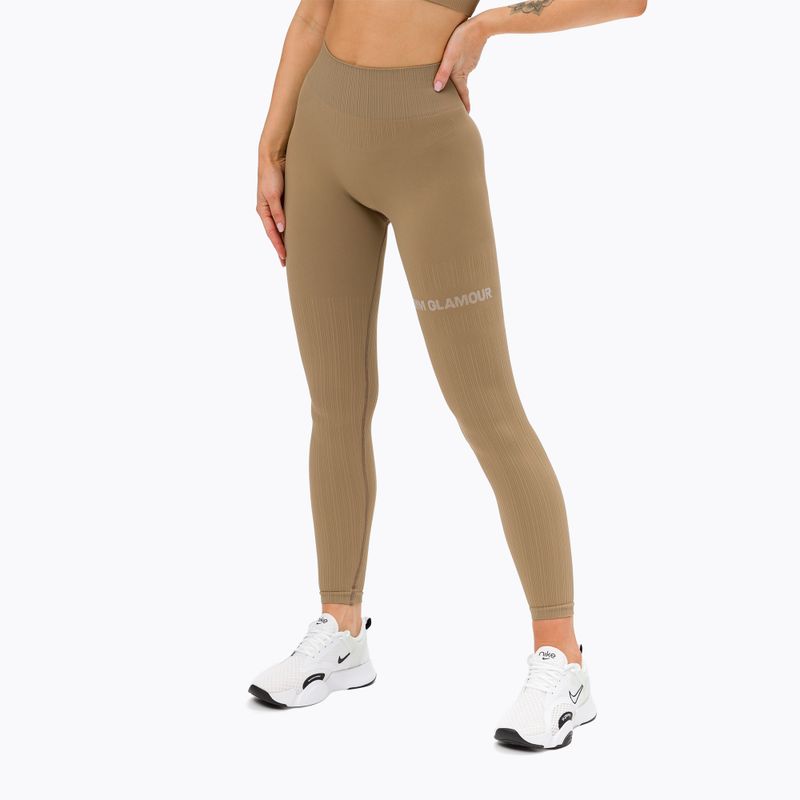 Women's training leggings Gym Glamour Push Up Nude 312