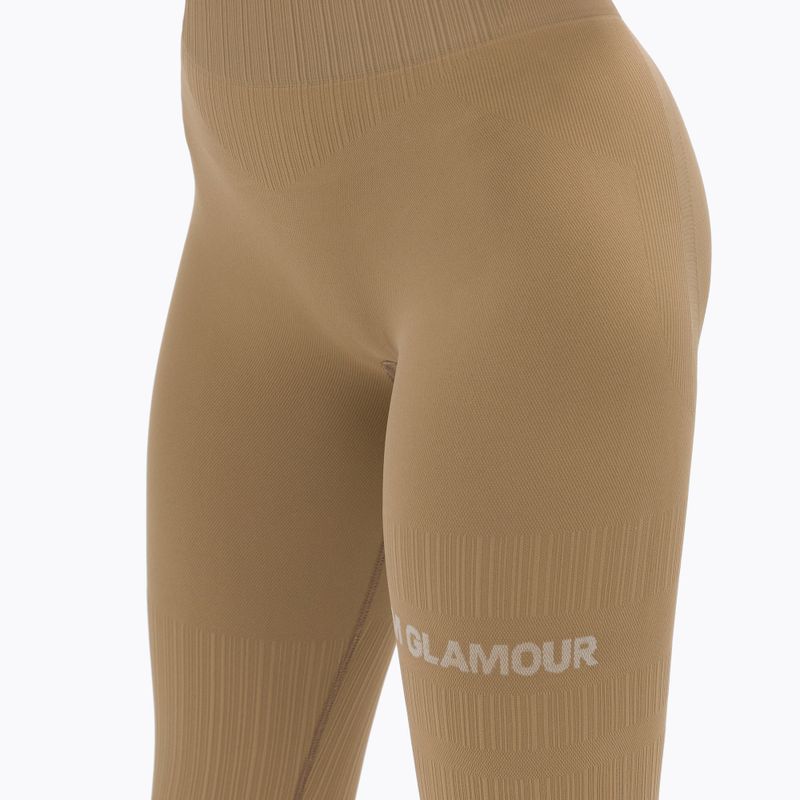 Women's training leggings Gym Glamour Push Up Nude 312 4