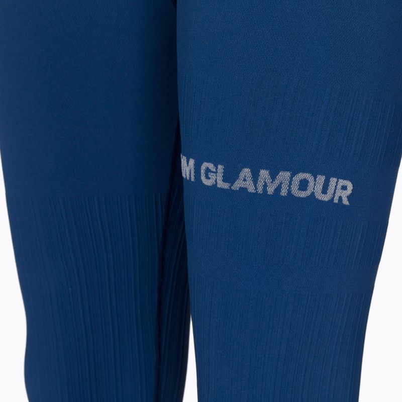 Women's training leggings Gym Glamour Push Up Classic Blue 313 7