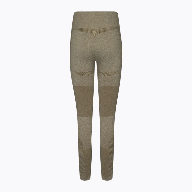 Women's workout leggings Gym Glamour Khaki Fusion 333 7