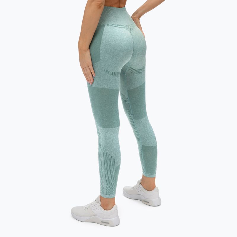 Women's training leggings Gym Glamour Green Fusion 337 3