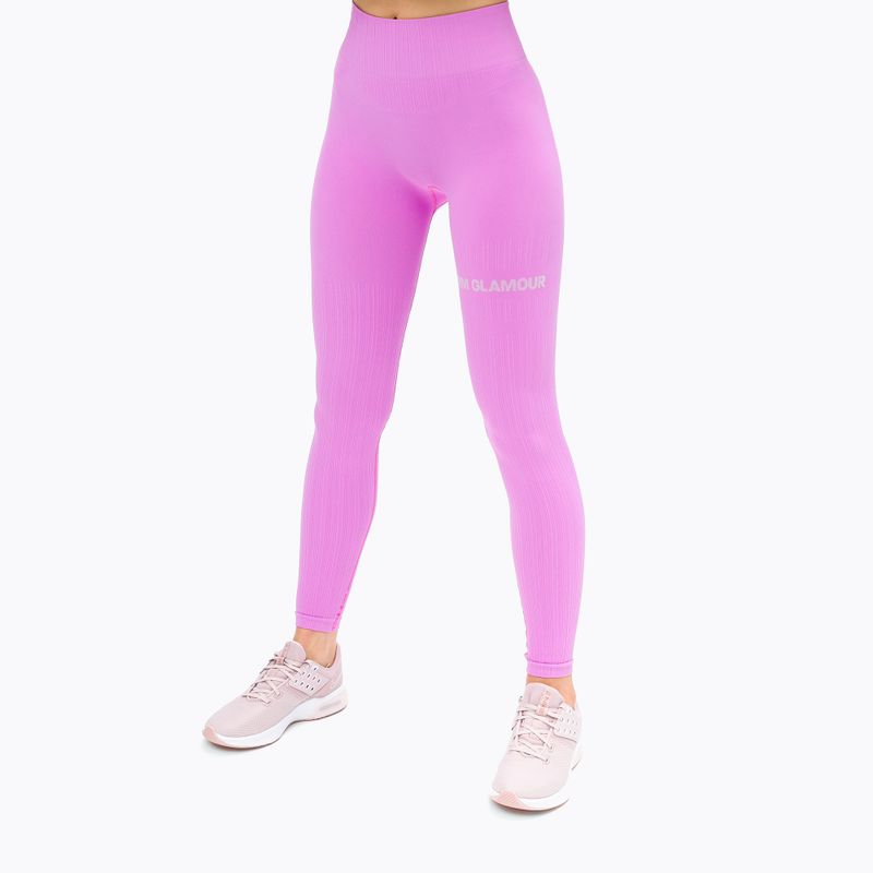 Women's training leggings Gym Glamour Push Up Pink 368