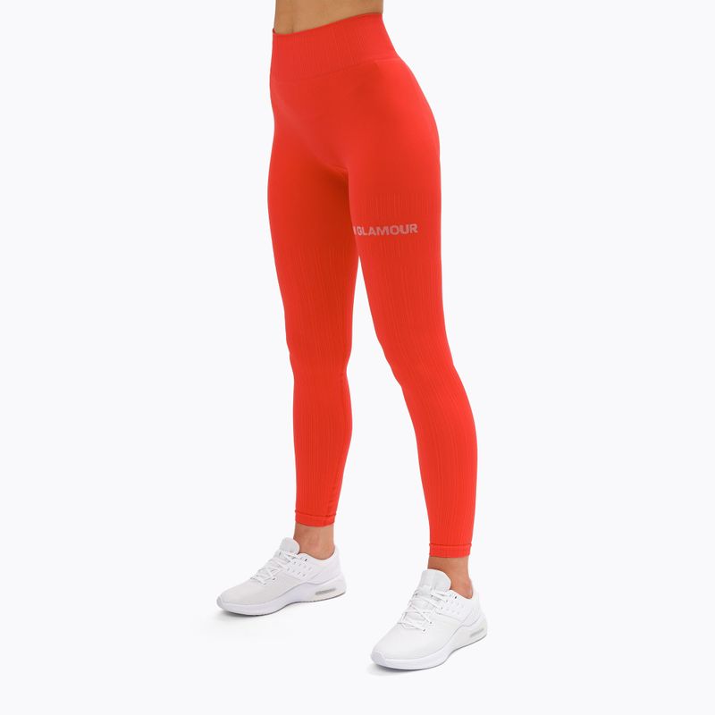 Women's training leggings Gym Glamour Push Up Coral 369