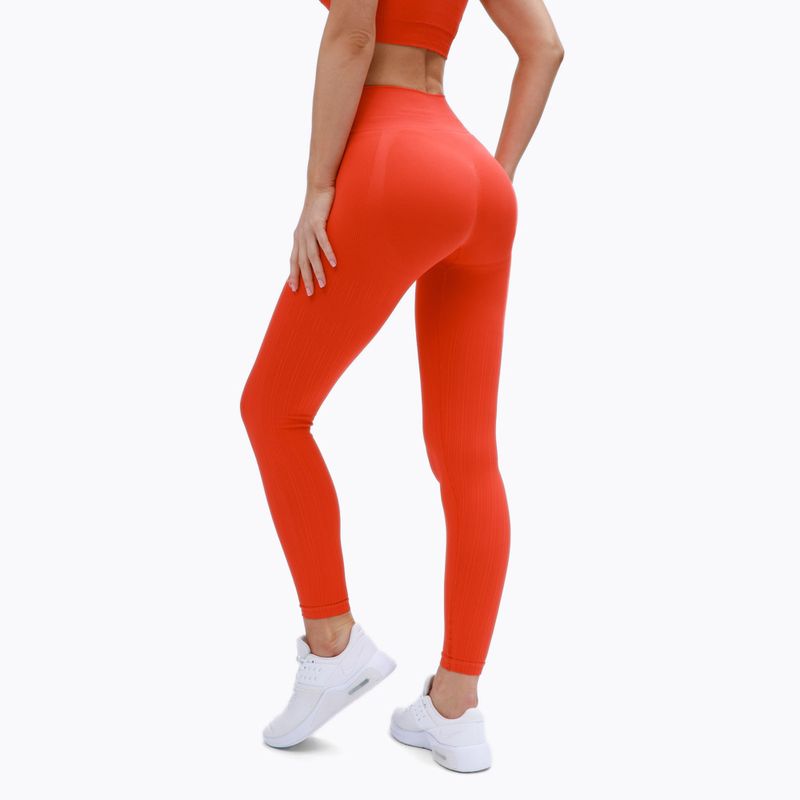 Women's training leggings Gym Glamour Push Up Coral 369 3