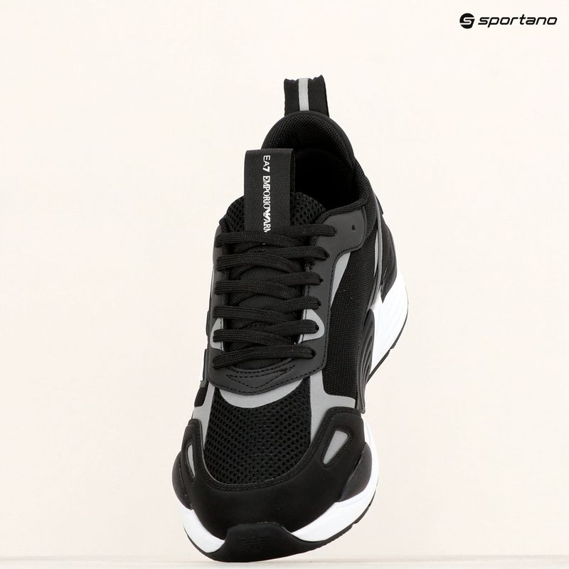 EA7 Emporio Armani Ace Runner black/ silver shoes 10