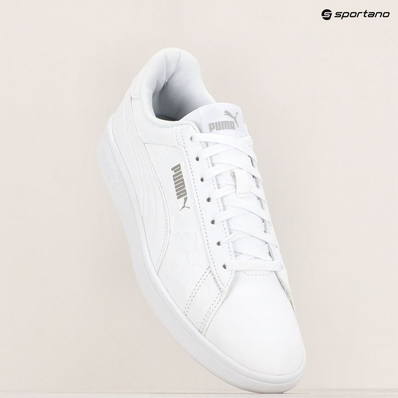 PUMA Smash 3.0 Superlogo shoes puma white/smokey gray 9