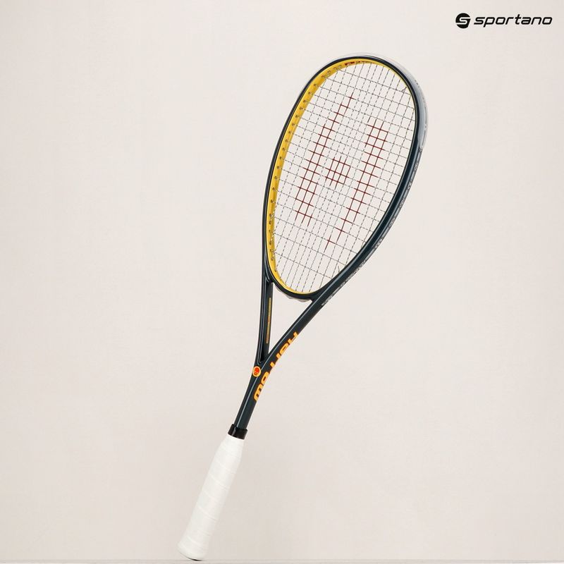 Squash racket Harrow Vapor 115 Misfit grey/yellow 10