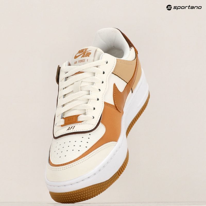 Nike Air Force 1 Shadow women's shoes sail/flax/sesame/brown 9