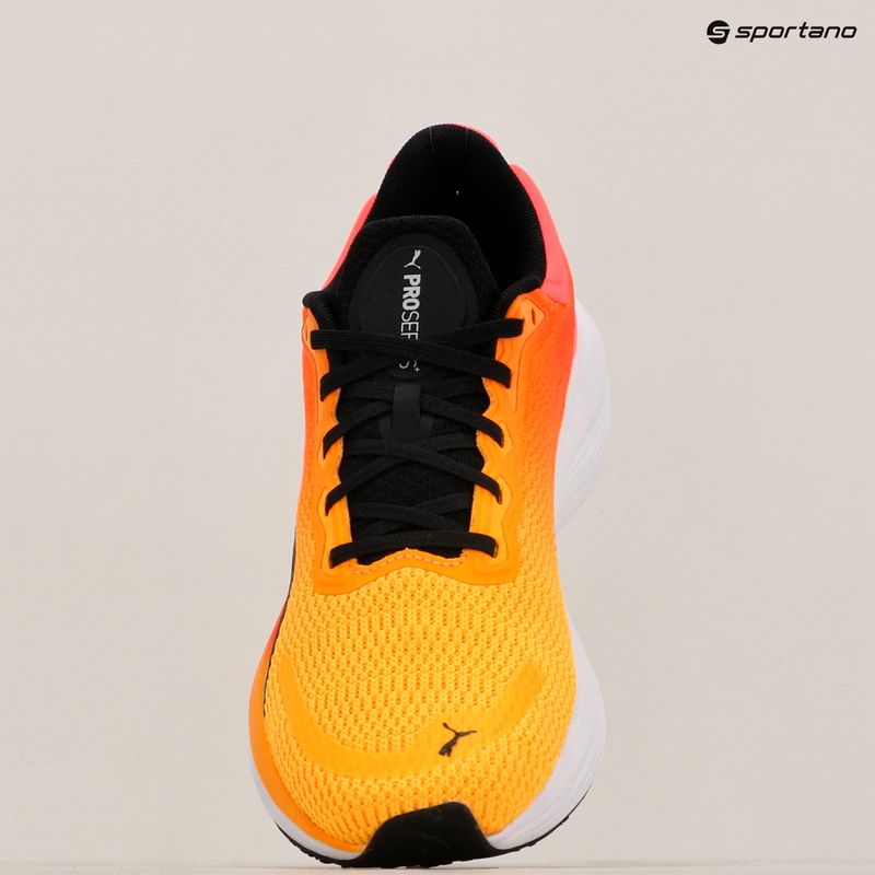 PUMA Scend Pro sun stream/sunset glow running shoe 9