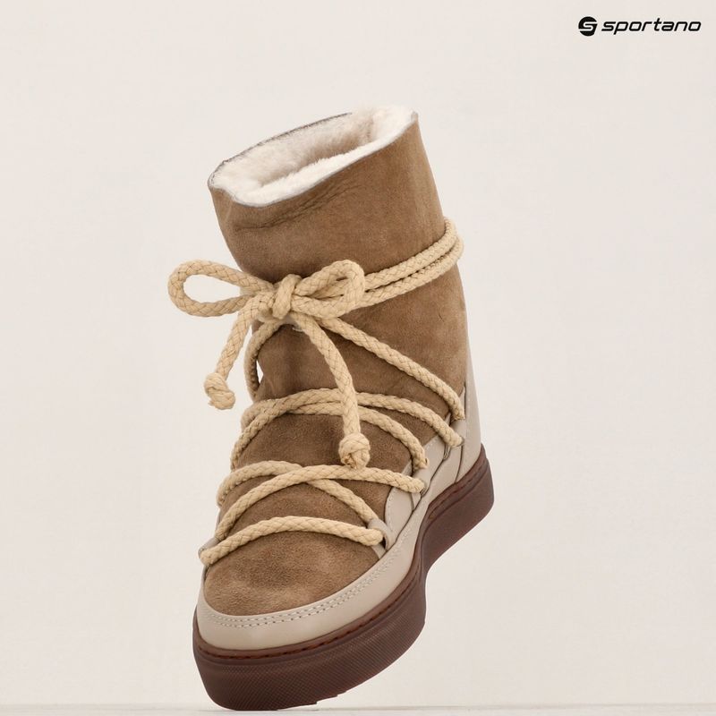 Women's INUIKII Classic Wedge beige snow boots 9