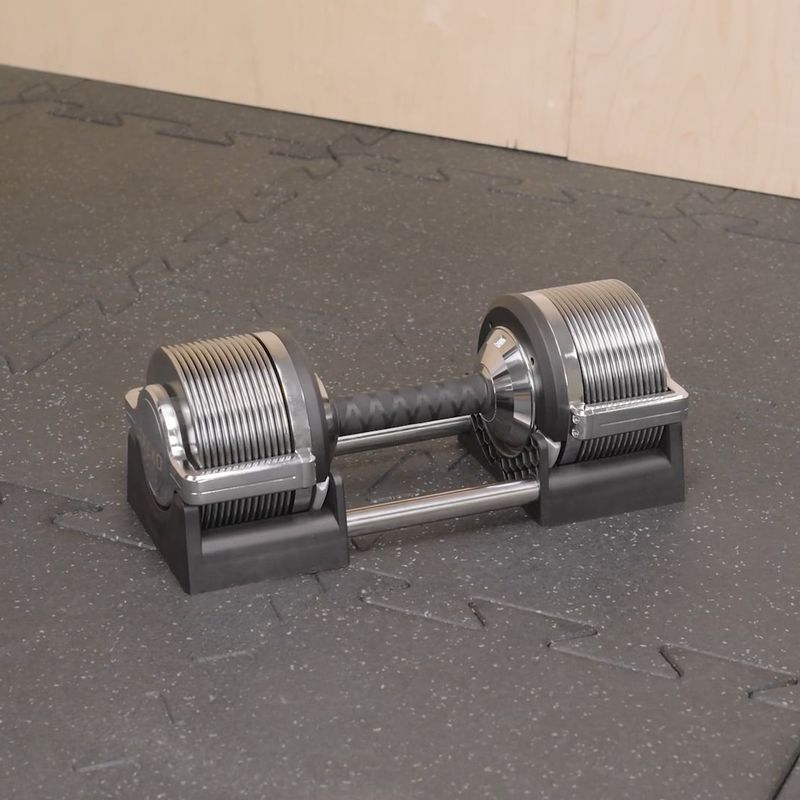TREXO TRX-AD32C adjustable dumbbell 3-32 kg silver 17