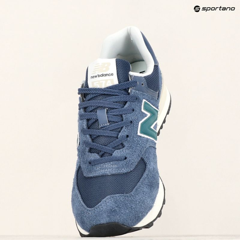 New Balance 574's V2 navy/green shoes 10