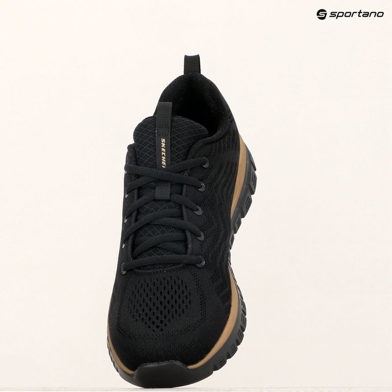 SKECHERS Graceful Get Connected women's shoes black/rose gold 9