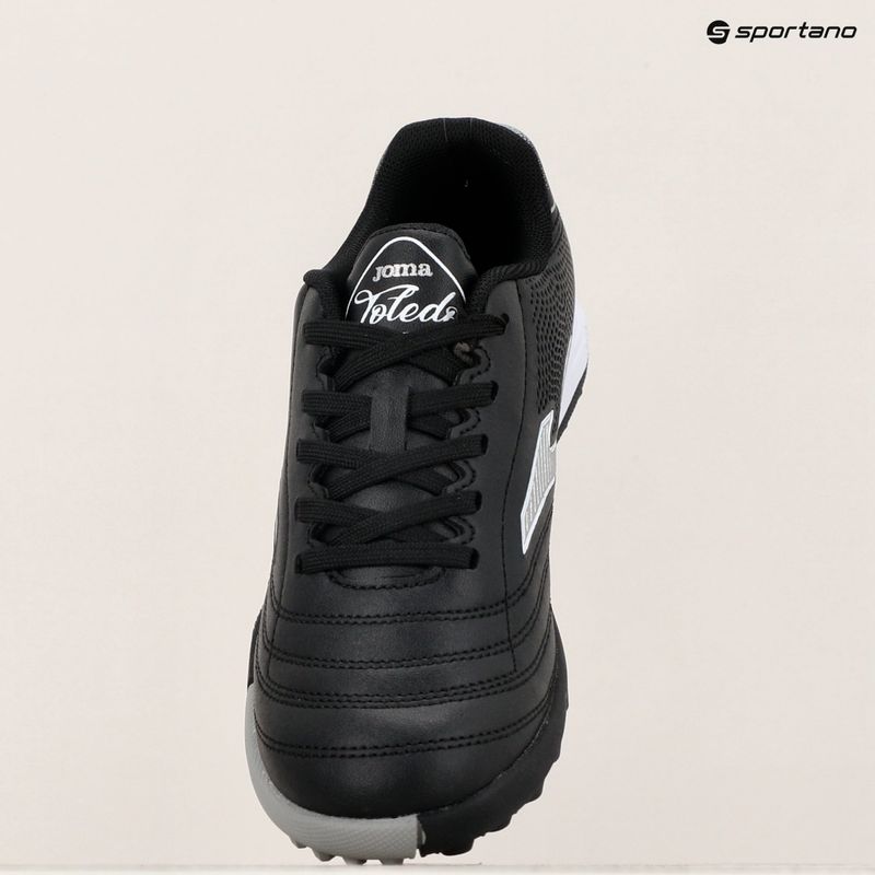 Joma Toledo Jr TF children's football boots black/white 9