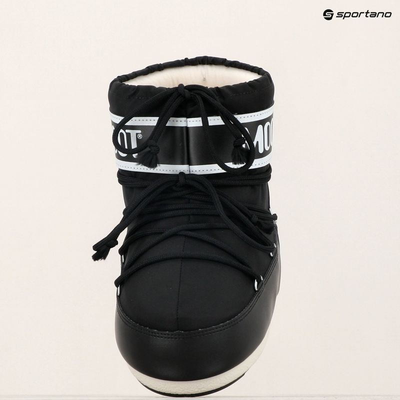 Women's Moon Boot Icon Low Nylon snow boots black 9