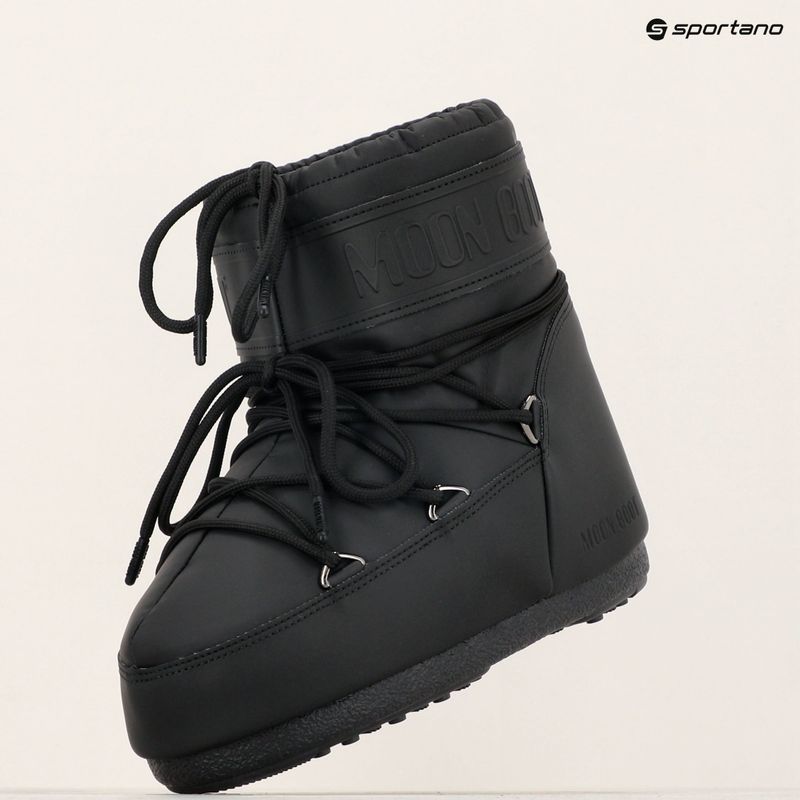 Women's snow boots Moon Boot Icon Low Rubber black 10