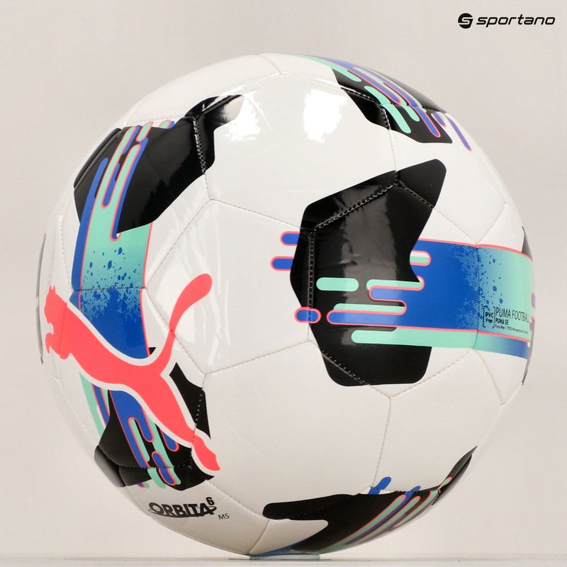 PUMA Orbita 6 MS football puma white/bluemazing/electric peppermint size 5 5