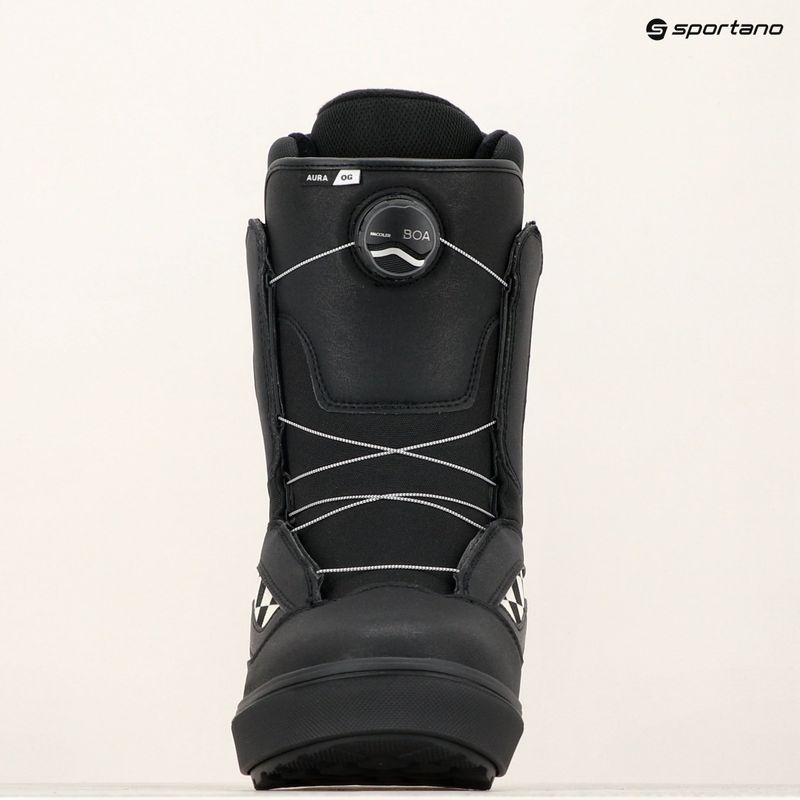Men's snowboard boots Vans Aura OG black/white 12