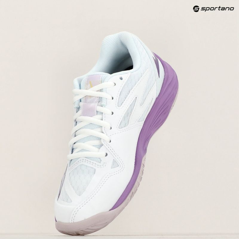 Children's volleyball shoes Mizuno Lightning Star Z7 white/patrician purple/quince 9