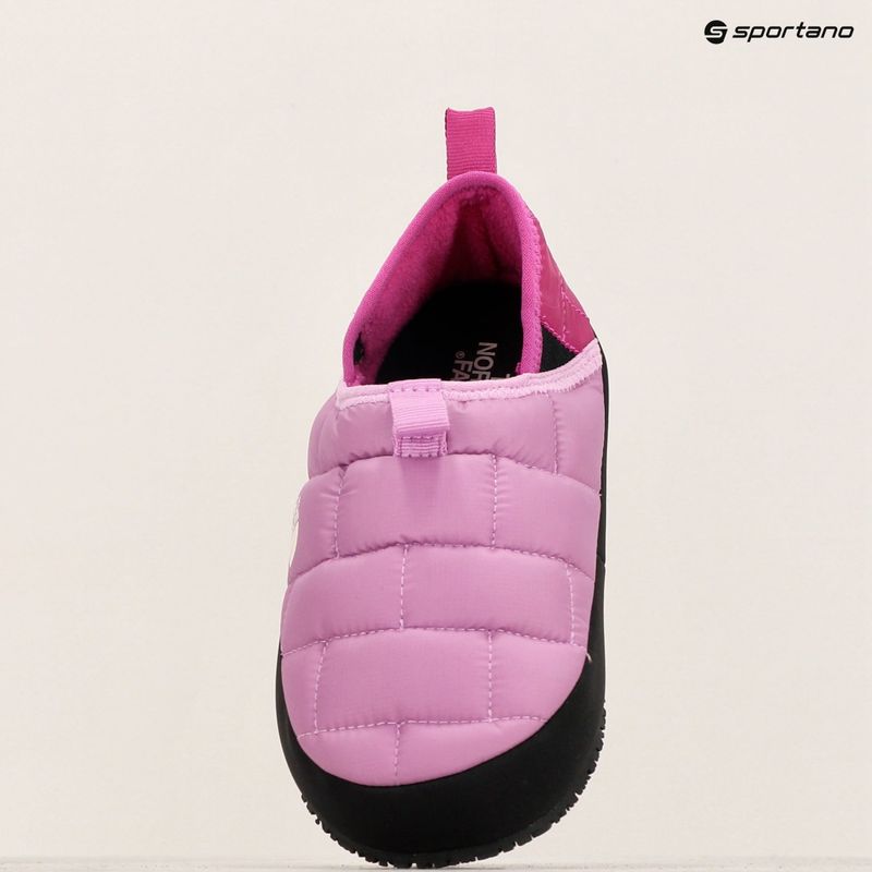 The North Face Youth Thermoball Traction Mule II dragonfruit / deep mulber children's slippers 14