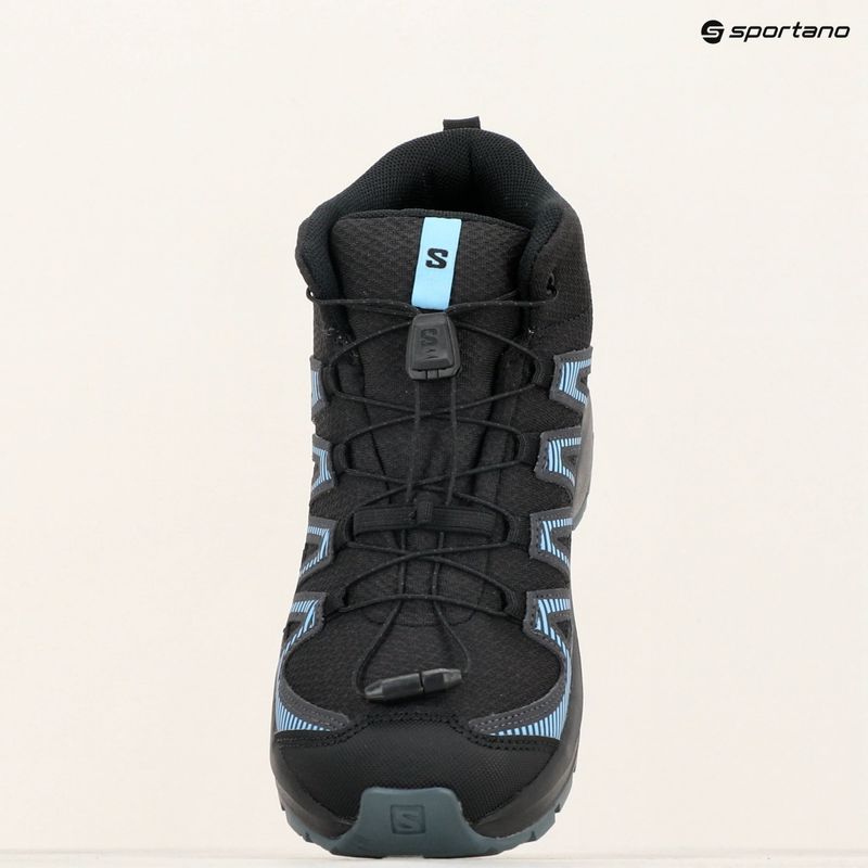 Salomon XA PRO V8 Mid WP children's trekking boots black/neptune/alaskan blue 15