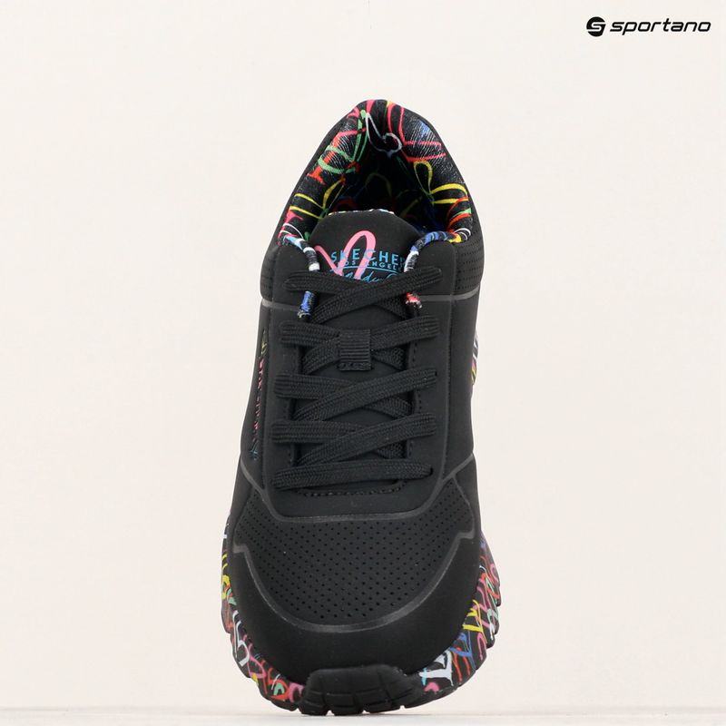 SKECHERS Uno Lite Lovely Luv black/multicolor children's shoes 9