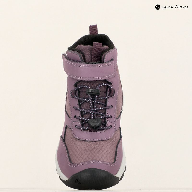 KEEN Skua Mid WP children's hiking boots black plum/plum perfect 16