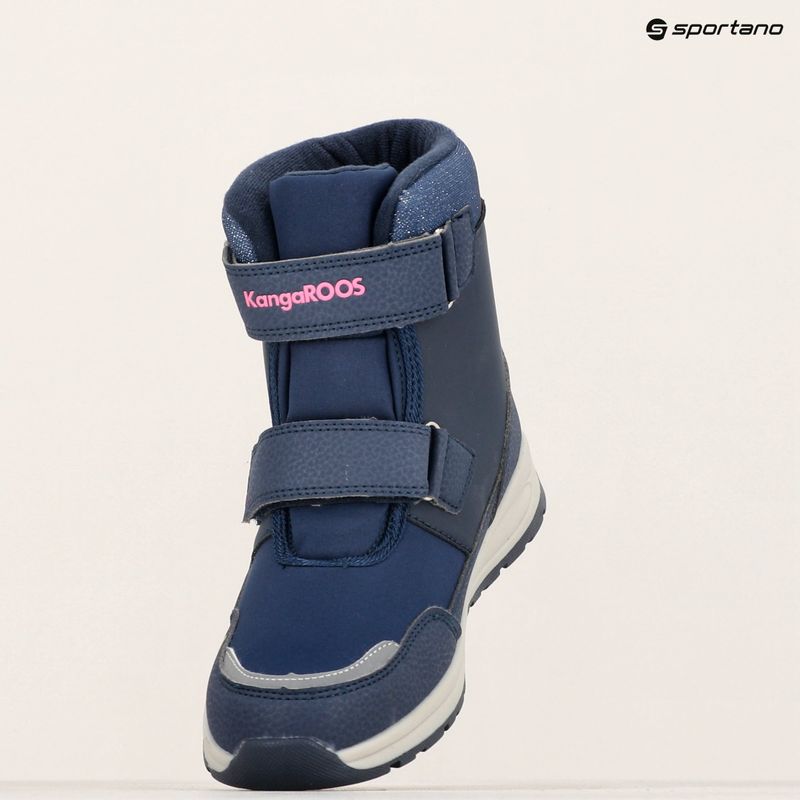 KangaROOS K-MJ Edison EV RTX SL junior snow boots dk navy / daisy pink 17