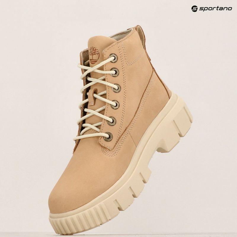 Timberland women's Greyfield light beige nubuck boots 18