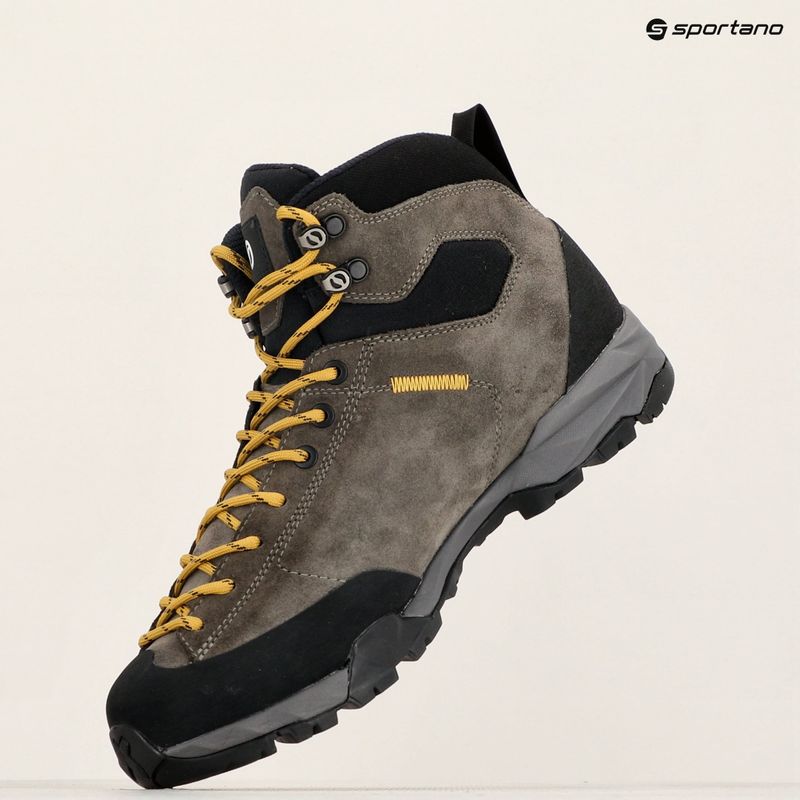 Men's trekking boots SCARPA Mojito Hike GTX titanium/mustard 13