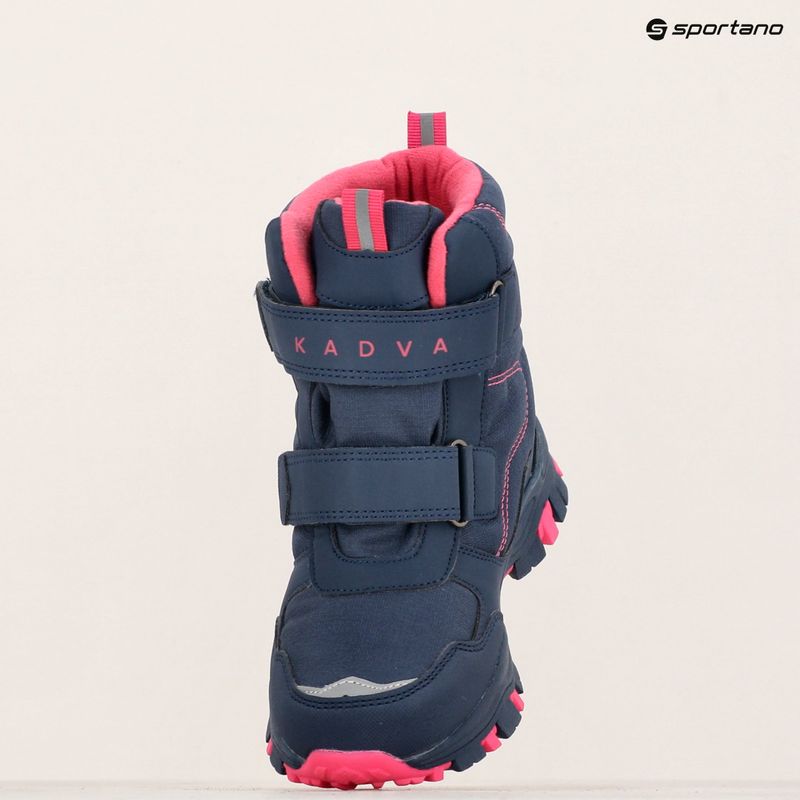Children's snow boots KADVA Snowey Mid WaterProof navy/fuchsia 13