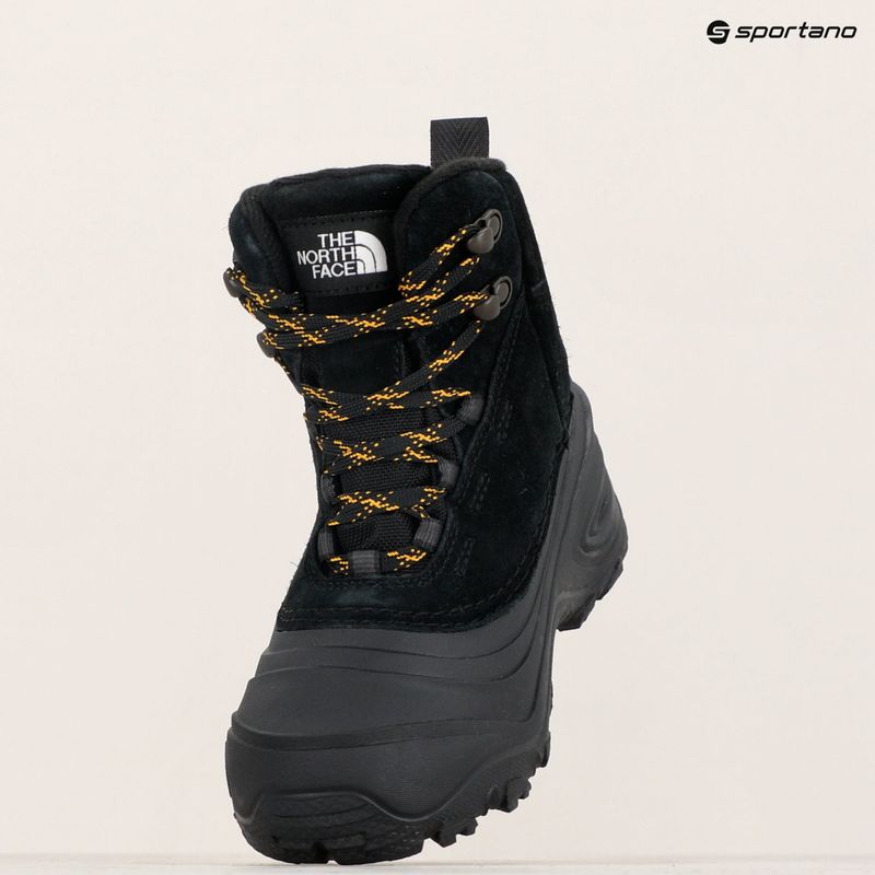 Children's trekking boots The North Face Chilkat V Lace WP black/black 16