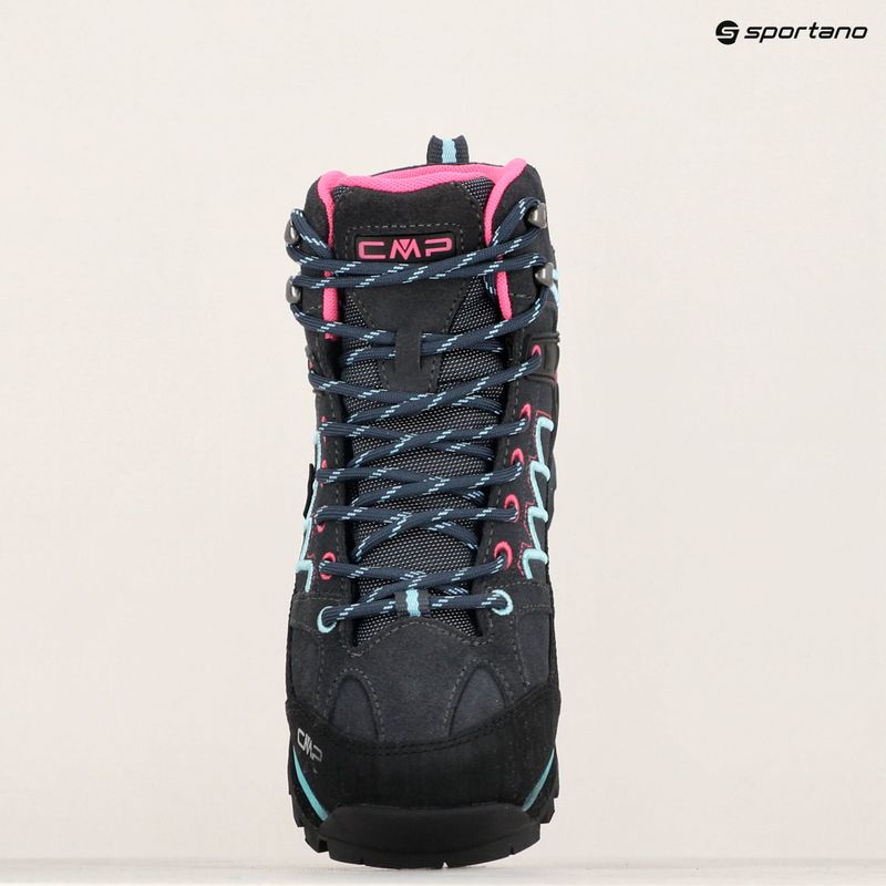 Women's trekking boots CMP Moon Mid WP anthracite/acqua 16