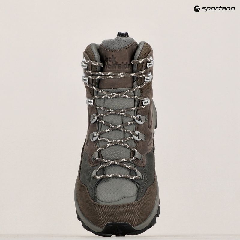 Jack Wolfskin men's Cyrox Texapore Mid cold coffee trekking boots 10