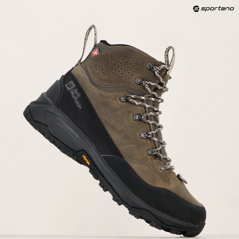 Jack Wolfskin men's Terraquest Arctic Texapore Mid cold coffee trekking boots 11