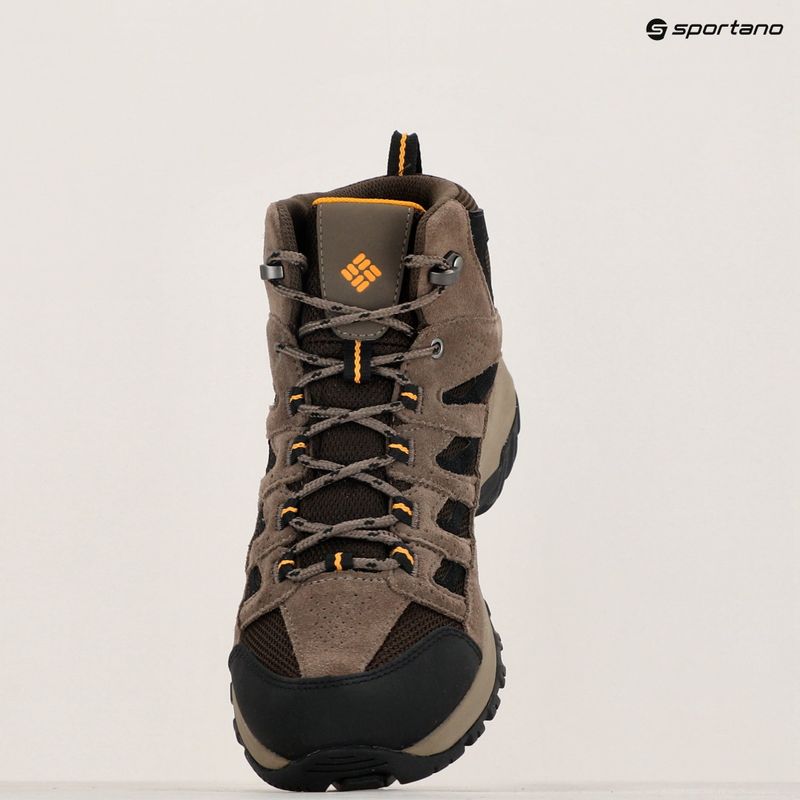 Columbia Crestwood Mid Wp V2 cordovan/ squash men's trekking boots 16
