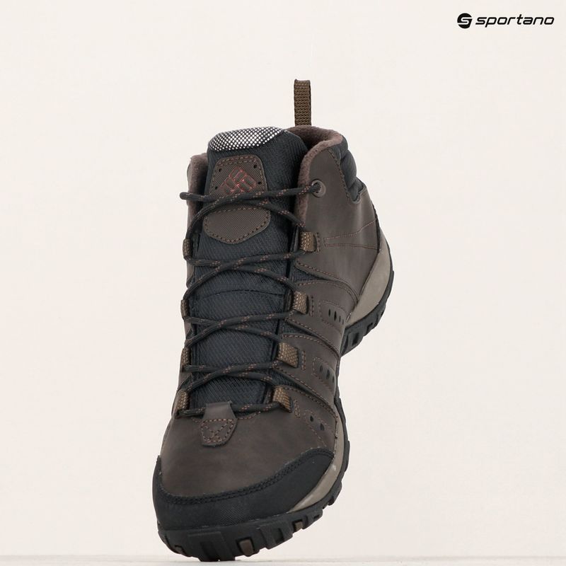 Men's Columbia Woodburn Ii Chukka WP OH cordovan/ garnet red boot 18