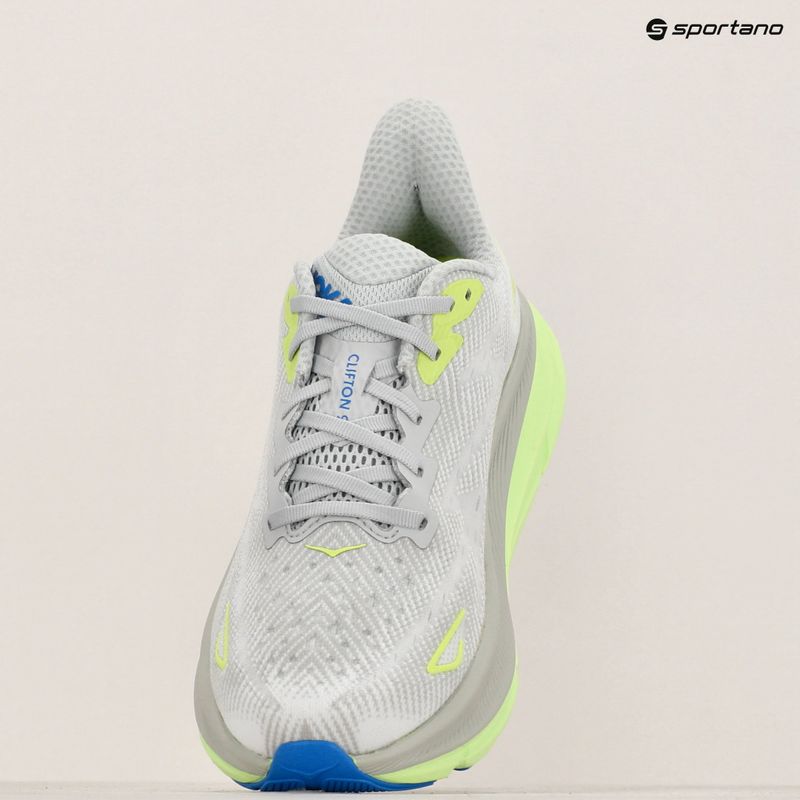 HOKA men's running shoes Clifton 9 stardust/electric cobalt 9