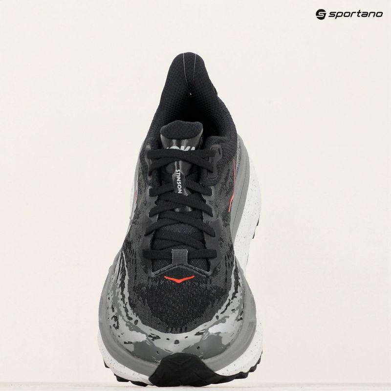 Men's running shoes HOKA Stinson 7 black/outer orbit 9