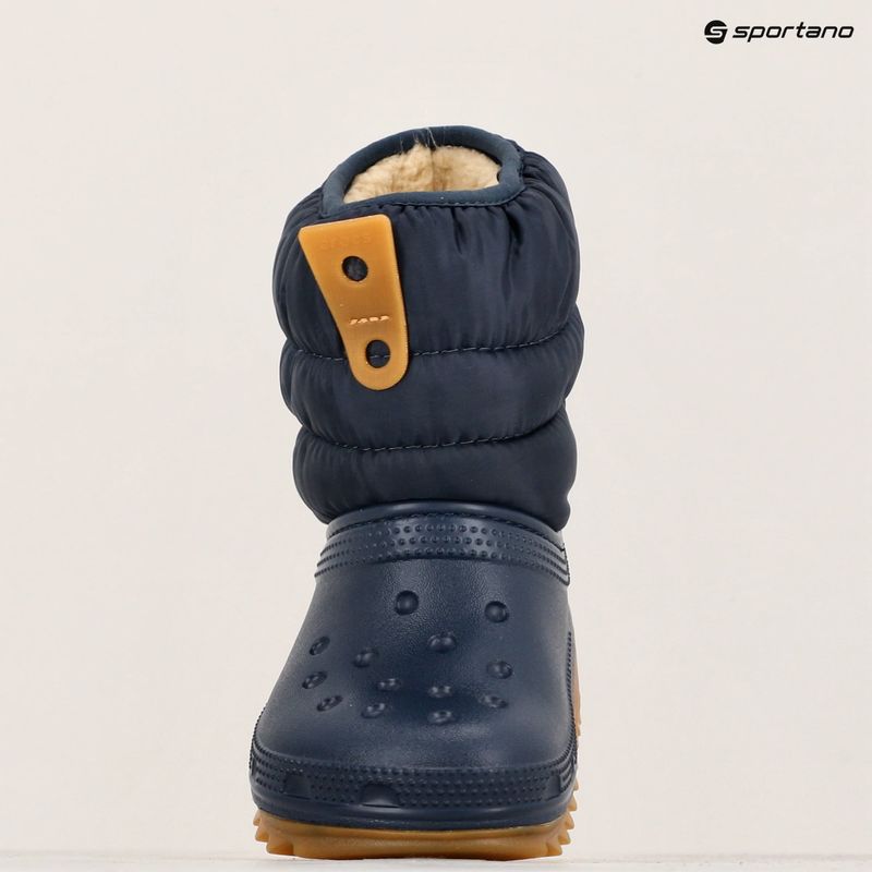 Crocs Classic Neo Puff Boot Toddler snow boots navy/gum 9
