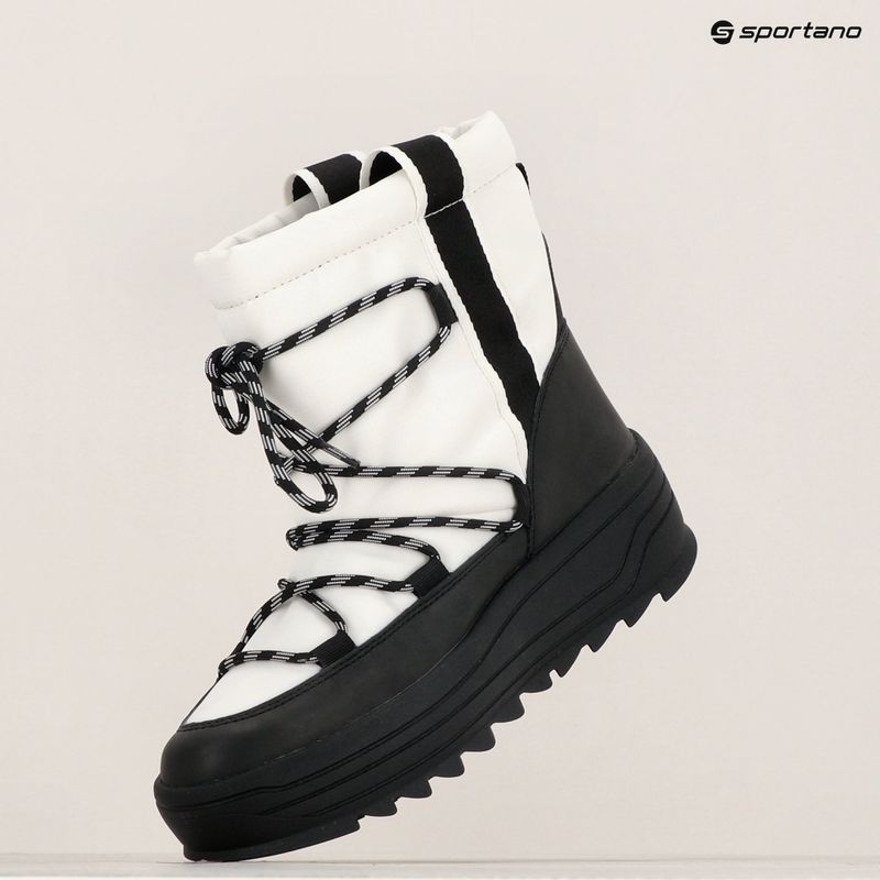 Women's Geox Milleiny ABX snow boots white / black 15