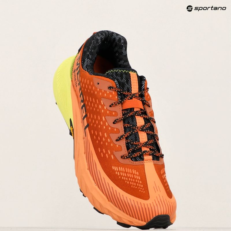 Merrell Agility Peak 5 Gtx men's running shoes clay / melon 14